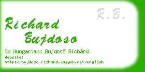 richard bujdoso business card